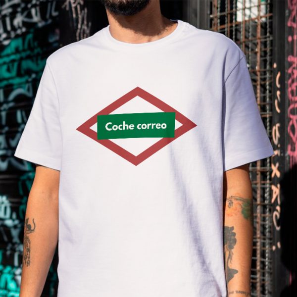 Camiseta coche correo inspirada en diseño de metro