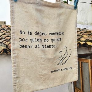 Bolsas de tela sostenibles con diseño rural