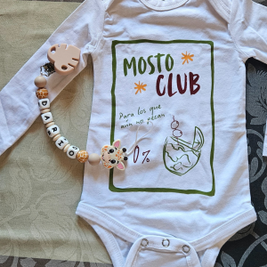 Pack: body para bebé + chupetero