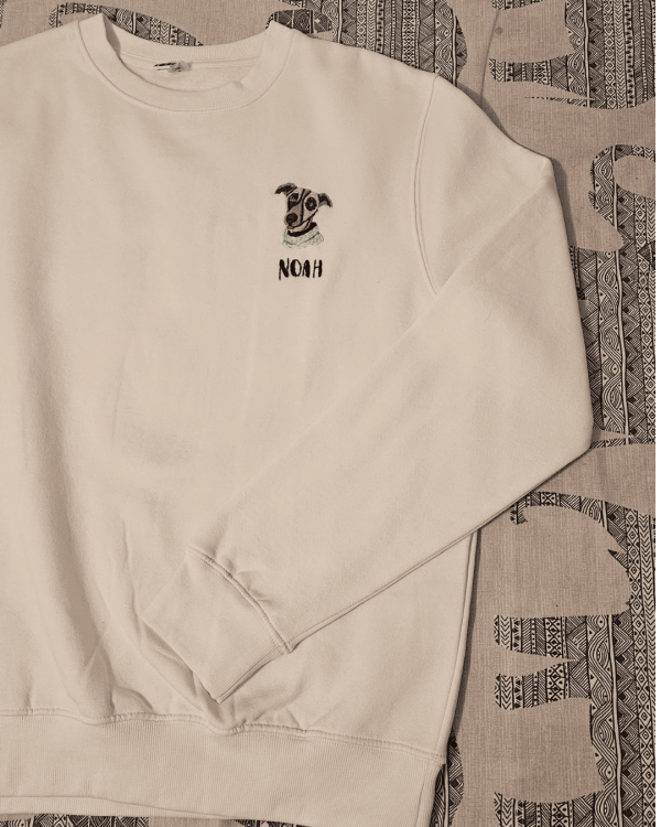 Sudadera mascota - bordada a mano - Imagen 2